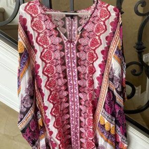 NWT Hale Bob fuchsia blouse top XL